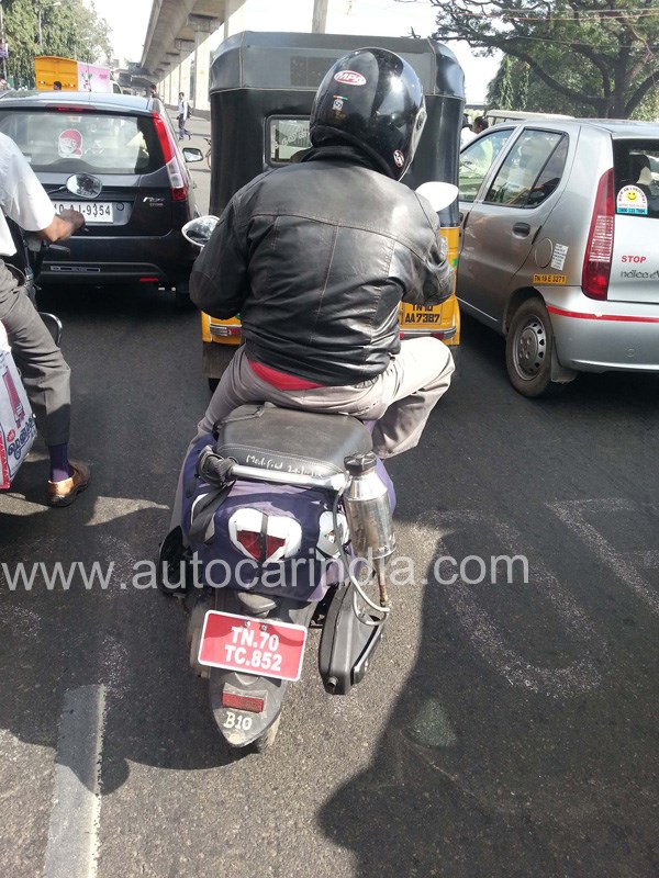 All-new TVS Scooty spied